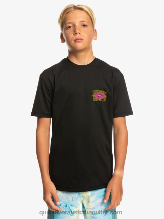 Quiksilver Boys 8-16 Radical UPF 50 Surf T-Shirt H2N4B2011 black