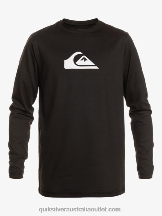 Quiksilver Boys 8-16 Solid Streak Ls Youth L/SL Surf Tee H2N4B2117 black