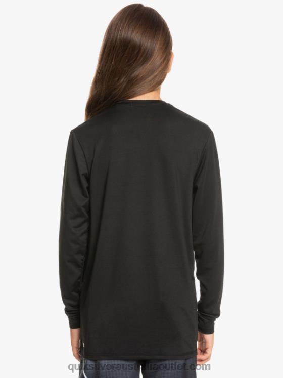 Quiksilver Boys 8-16 Solid Streak Ls Youth L/SL Surf Tee H2N4B2117 black