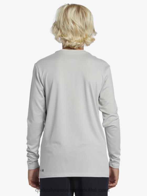 Quiksilver Boys 8-16 Solid Streak Ls Youth L/SL Surf Tee H2N4B2119 gray violet