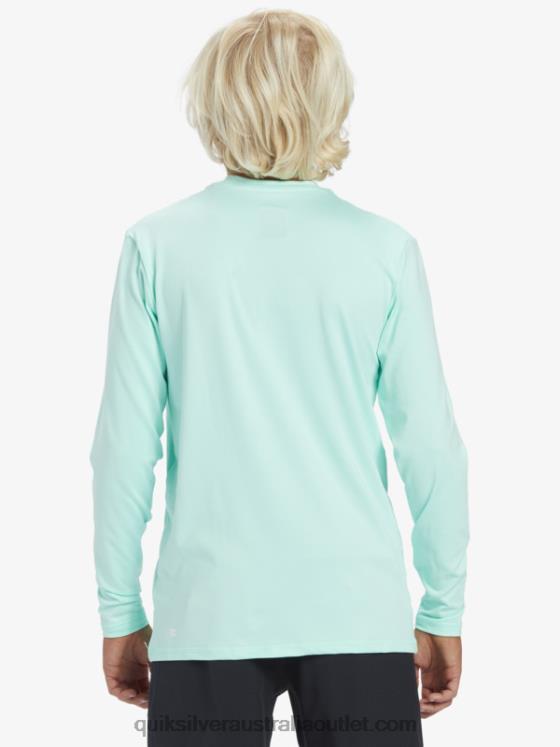 Quiksilver Boys 8-16 Solid Streak Ls Youth L/SL Surf Tee H2N4B2120 beach glass