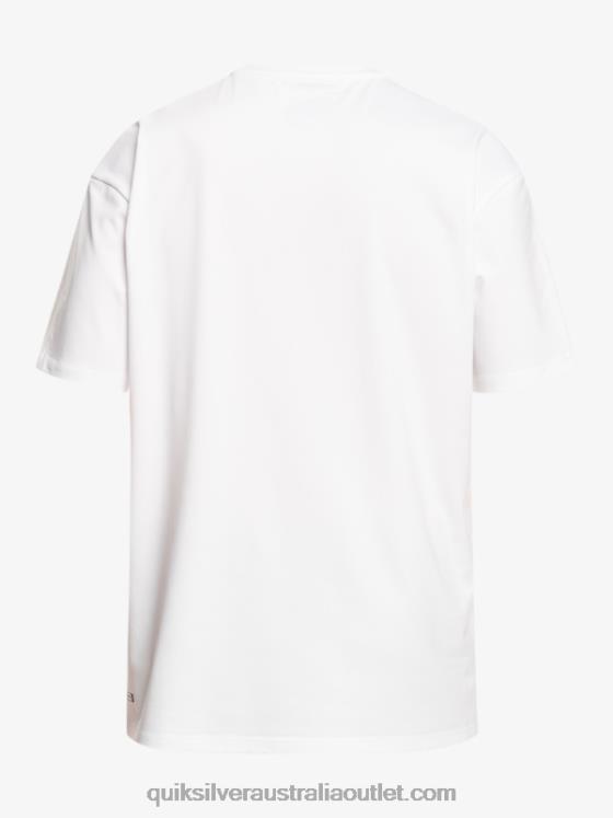 Quiksilver Boys 8-16 Solid Streak Short Sleeve UPF 50 Surf T-Shirt H2N4B2132 white