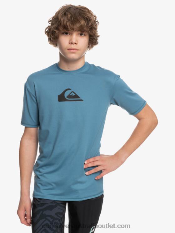Quiksilver Boys 8-16 Solid Streak Short Sleeve UPF 50 Surf T-Shirt H2N4B2138 provencial