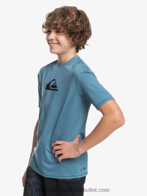 Quiksilver Boys 8-16 Solid Streak Short Sleeve UPF 50 Surf T-Shirt H2N4B2138 provencial