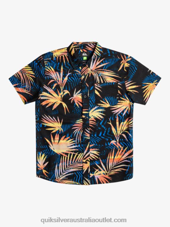 Quiksilver Boys 8-16 Ripped Up Short Sleeve Shirt H2N4B2196 black rippedup