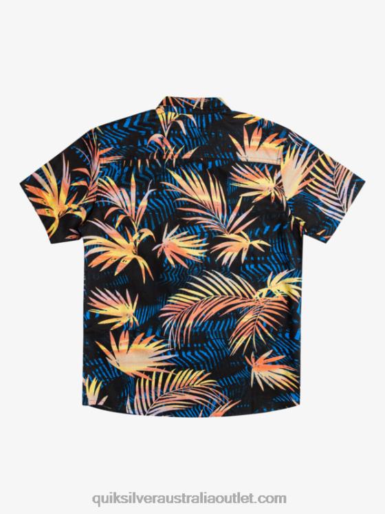 Quiksilver Boys 8-16 Ripped Up Short Sleeve Shirt H2N4B2196 black rippedup