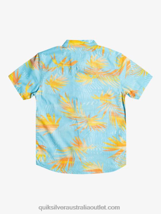 Quiksilver Boys 8-16 Ripped Up Short Sleeve Shirt H2N4B2197 sky blue ripped up