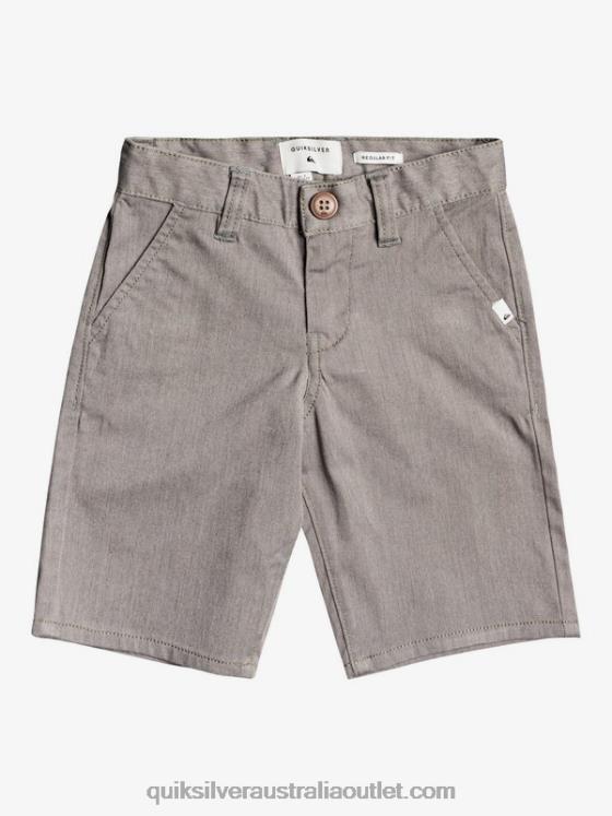 Quiksilver Boys 2-7 Everyday Union Stretch Chino Shorts H2N4B2105 light grey heather