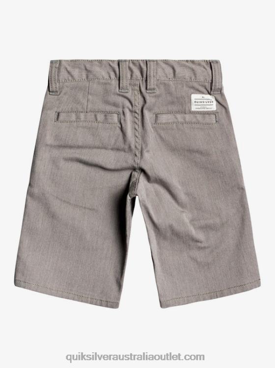 Quiksilver Boys 2-7 Everyday Union Stretch Chino Shorts H2N4B2105 light grey heather