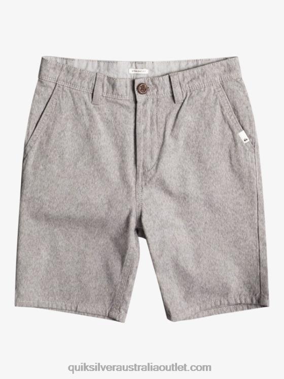 Quiksilver Boys 8-16 Everyday 17 Chino Shorts H2N4B2286 light grey heather