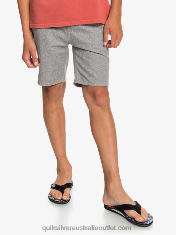 Quiksilver Boys 8-16 Everyday 17 Chino Shorts H2N4B2286 light grey heather