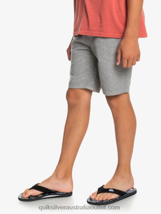 Quiksilver Boys 8-16 Everyday 17 Chino Shorts H2N4B2286 light grey heather