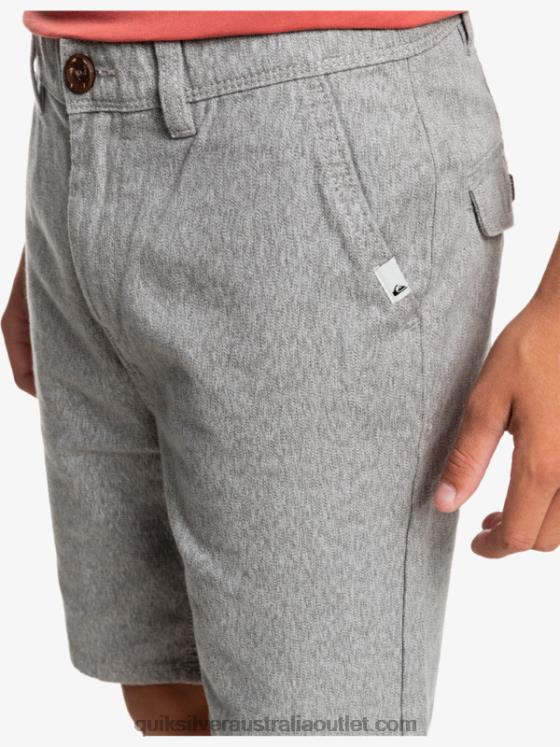 Quiksilver Boys 8-16 Everyday 17 Chino Shorts H2N4B2286 light grey heather