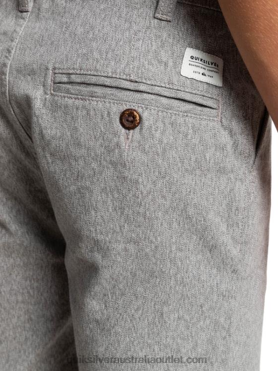 Quiksilver Boys 8-16 Everyday 17 Chino Shorts H2N4B2286 light grey heather