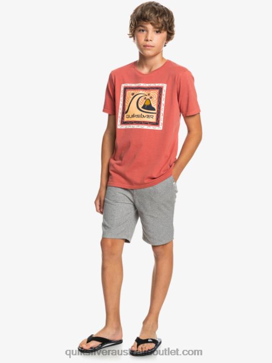 Quiksilver Boys 8-16 Everyday 17 Chino Shorts H2N4B2286 light grey heather
