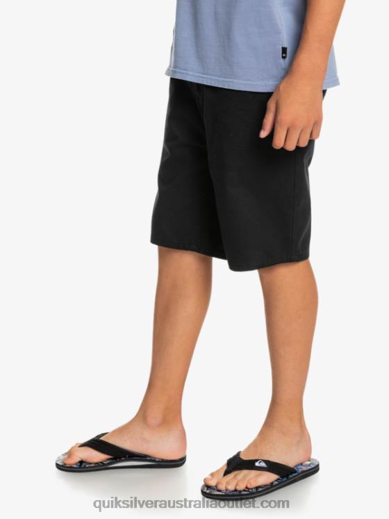 Quiksilver Boys 8-16 Everyday 17 Chino Shorts H2N4B2287 black