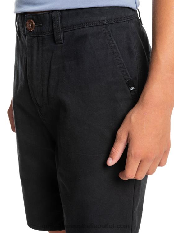 Quiksilver Boys 8-16 Everyday 17 Chino Shorts H2N4B2287 black