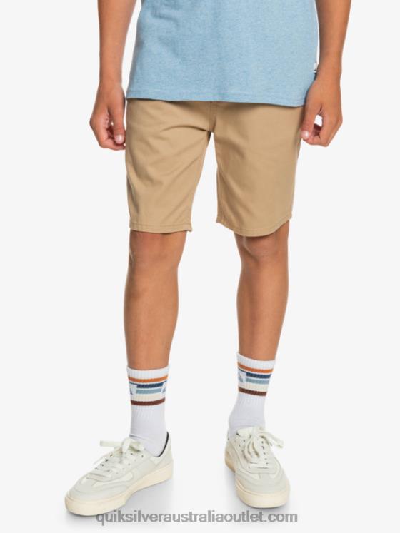 Quiksilver Boys 8-16 Everyday 17 Chino Shorts H2N4B2288 incense
