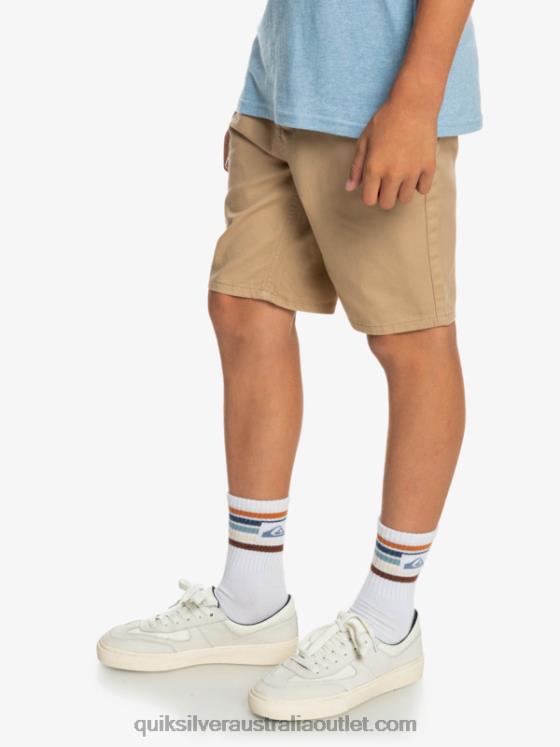 Quiksilver Boys 8-16 Everyday 17 Chino Shorts H2N4B2288 incense