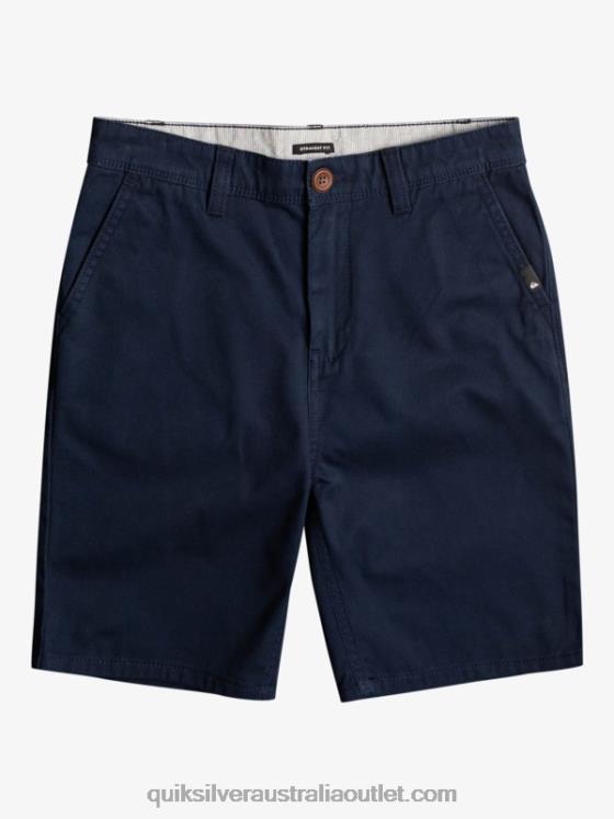Quiksilver Boys 8-16 Everyday 17 Chino Shorts H2N4B2289 navy blazer