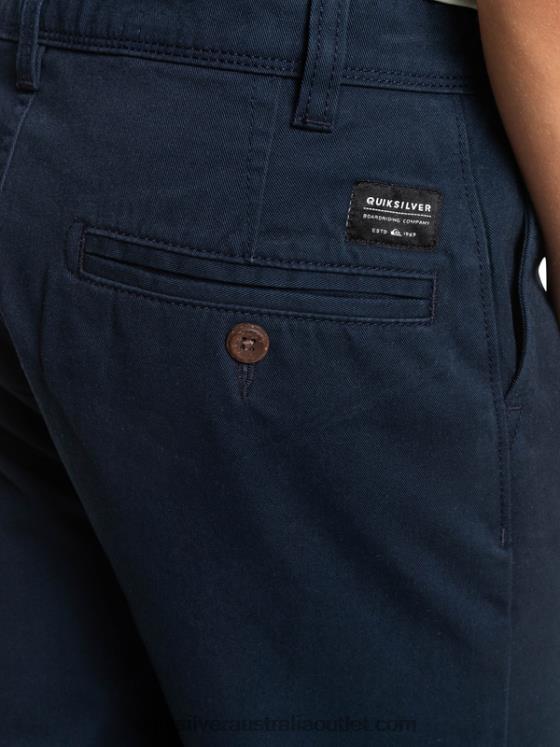 Quiksilver Boys 8-16 Everyday 17 Chino Shorts H2N4B2289 navy blazer