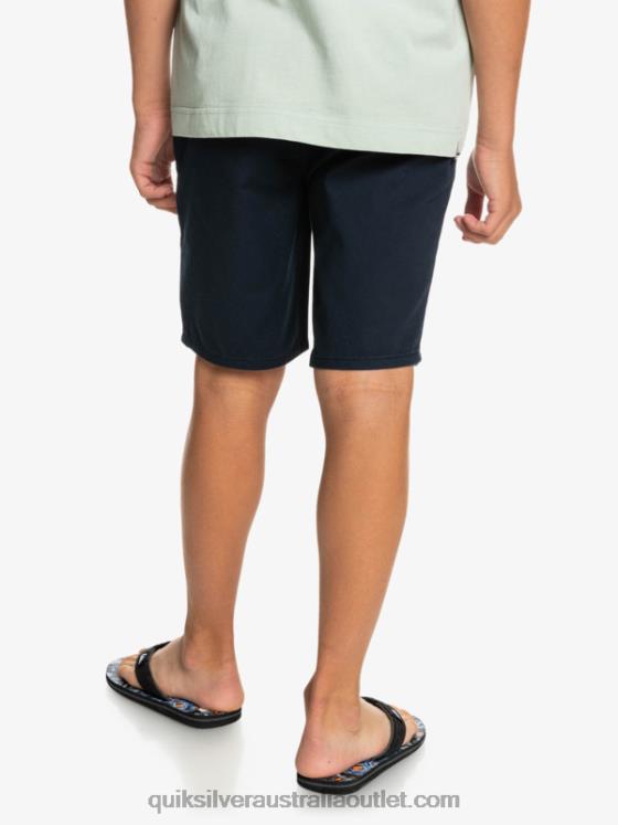 Quiksilver Boys 8-16 Everyday 17 Chino Shorts H2N4B2289 navy blazer