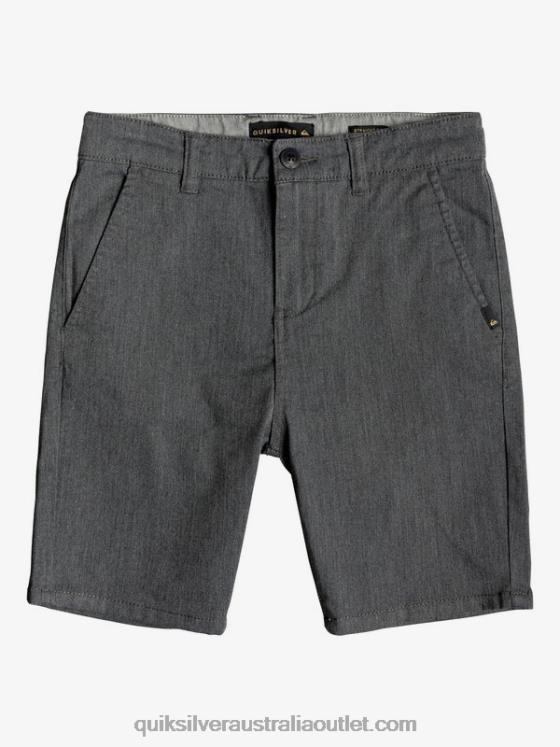 Quiksilver Boys 8-16 New Everyday Union 17 Chino Shorts H2N4B2279 dark grey heather