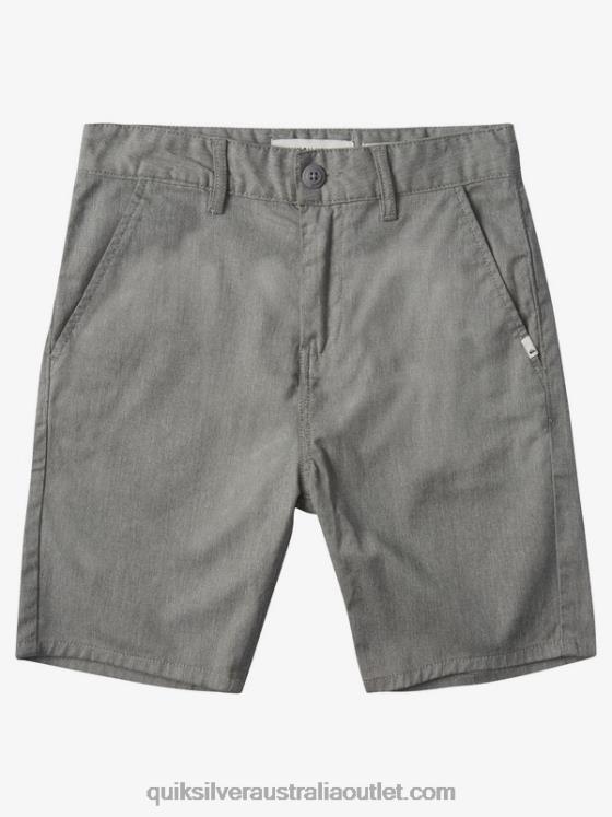 Quiksilver Boys 8-16 New Everyday Union Stretch Chino Shorts H2N4B2108 light grey heather