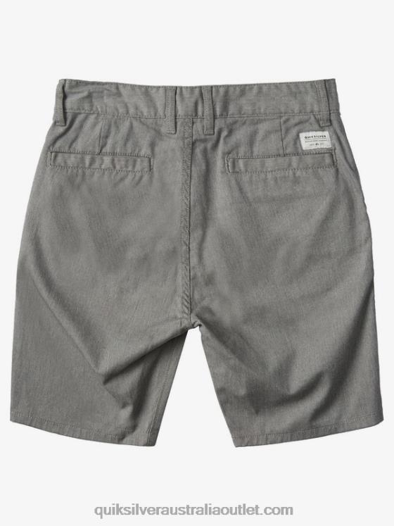 Quiksilver Boys 8-16 New Everyday Union Stretch Chino Shorts H2N4B2108 light grey heather