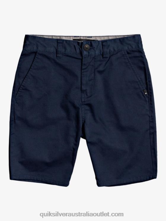 Quiksilver Boys 8-16 New Everyday Union Stretch Chino Shorts H2N4B2110 navy blazer