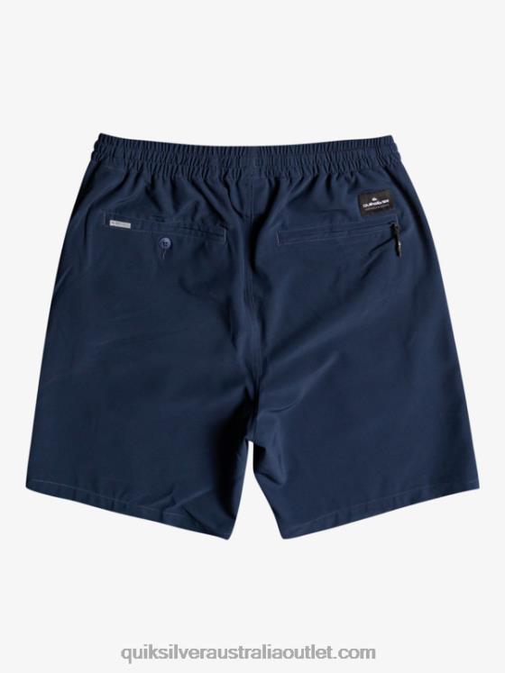 Quiksilver Boys 8-16 Ocean Elastic Amph Yth 18 Hybrid Shorts H2N4B2256 navy blazer