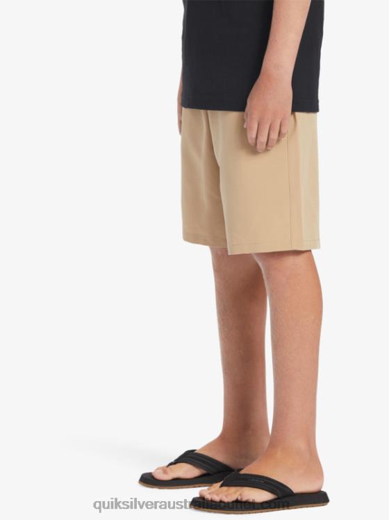 Quiksilver Boys 8-16 Ocean Elastic Amph Yth 18 Hybrid Shorts H2N4B2257 plage