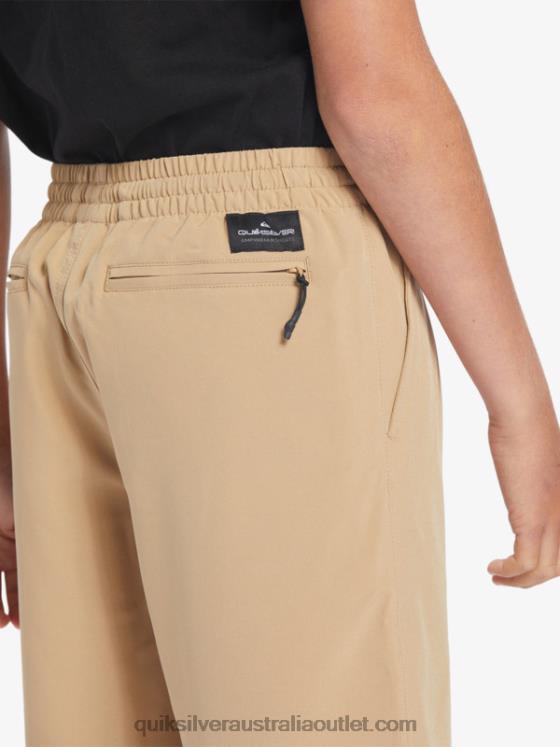 Quiksilver Boys 8-16 Ocean Elastic Amph Yth 18 Hybrid Shorts H2N4B2257 plage