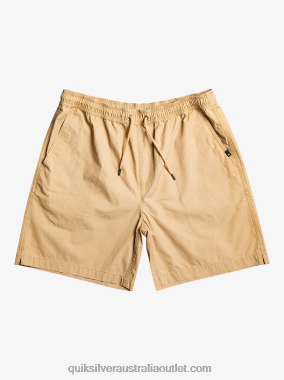 Quiksilver Boys 8-16 Taxer 15 Elastic Waist Shorts H2N4B2080 plage