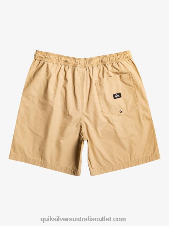 Quiksilver Boys 8-16 Taxer 15 Elastic Waist Shorts H2N4B2080 plage