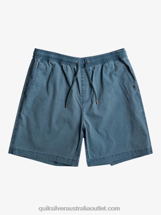 Quiksilver Boys 8-16 Taxer 15 Elastic Waist Shorts H2N4B2081 midnight navy
