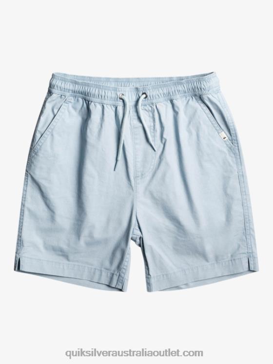 Quiksilver Boys 8-16 Taxer 15 Elastic Waist Shorts H2N4B2082 celestial blue