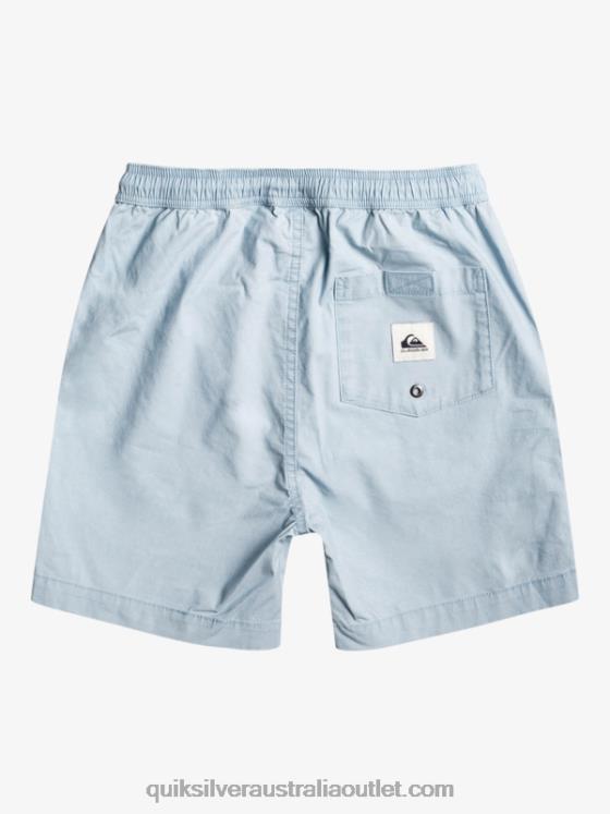 Quiksilver Boys 8-16 Taxer 15 Elastic Waist Shorts H2N4B2082 celestial blue
