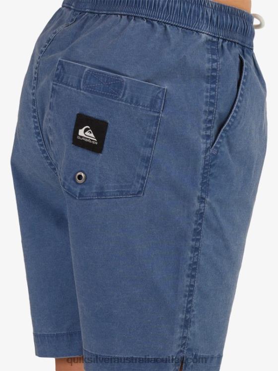 Quiksilver Boys 8-16 Taxer 15 Elastic Waist Shorts H2N4B2083 insignia blue