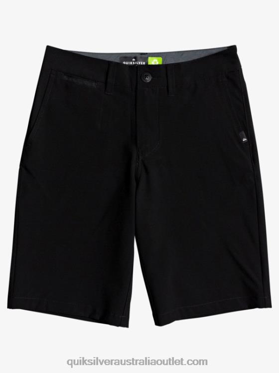 Quiksilver Boys 8-16 Union Amphibian 19 Hybrid Shorts H2N4B2237 black