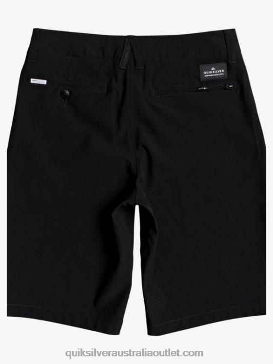 Quiksilver Boys 8-16 Union Amphibian 19 Hybrid Shorts H2N4B2237 black