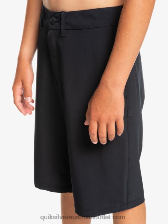 Quiksilver Boys 8-16 Union Amphibian 19 Hybrid Shorts H2N4B2237 black