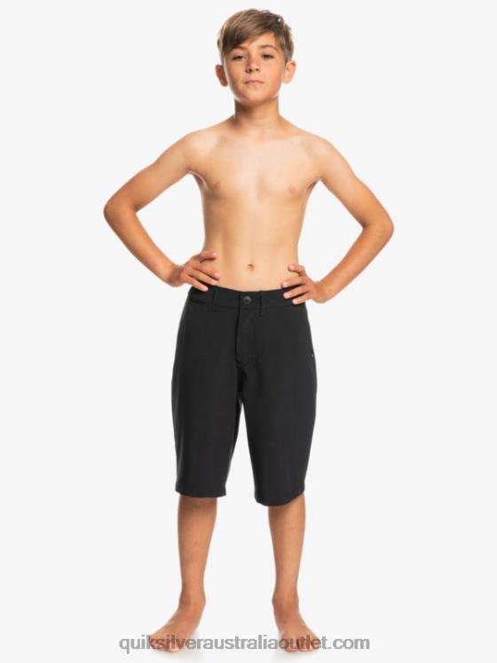 Quiksilver Boys 8-16 Union Amphibian 19 Hybrid Shorts H2N4B2237 black