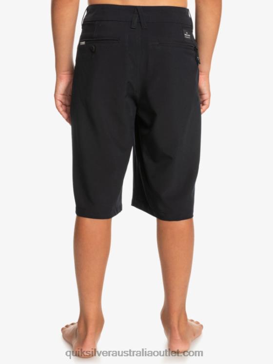 Quiksilver Boys 8-16 Union Amphibian 19 Hybrid Shorts H2N4B2237 black