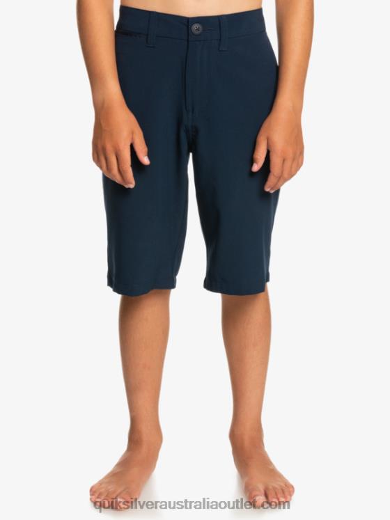 Quiksilver Boys 8-16 Union Amphibian 19 Hybrid Shorts H2N4B2238 navy blazer