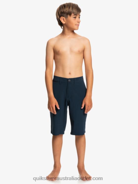 Quiksilver Boys 8-16 Union Amphibian 19 Hybrid Shorts H2N4B2238 navy blazer