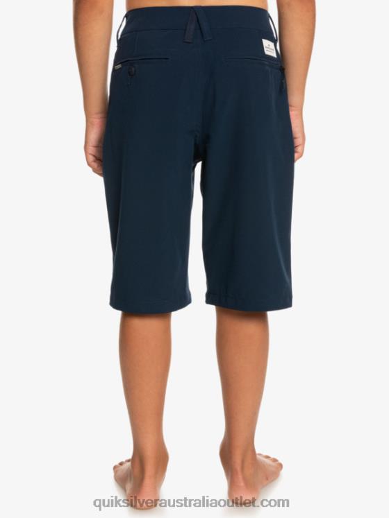 Quiksilver Boys 8-16 Union Amphibian 19 Hybrid Shorts H2N4B2238 navy blazer
