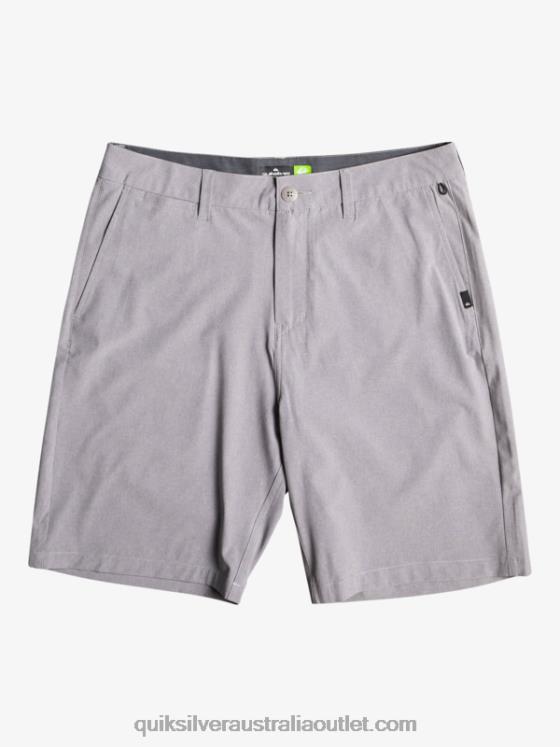 Quiksilver Boys 8-16 Union Heather Amphibian 19 Hybrid Shorts H2N4B2314 sleet