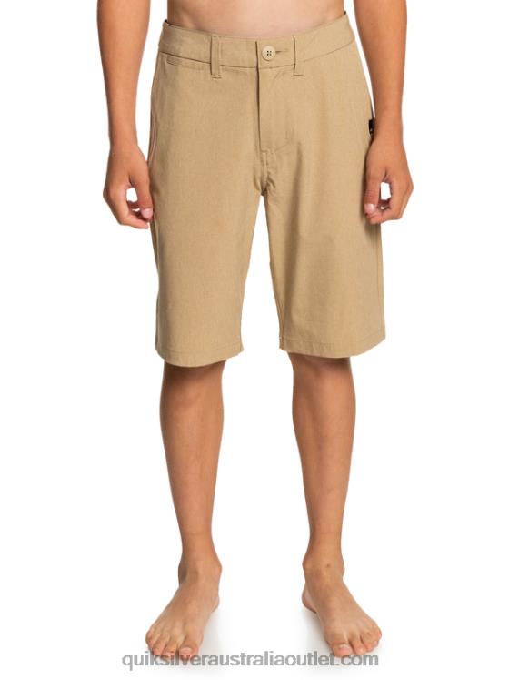 Quiksilver Boys 8-16 Union Heather Amphibian 19 Hybrid Shorts H2N4B2315 plage