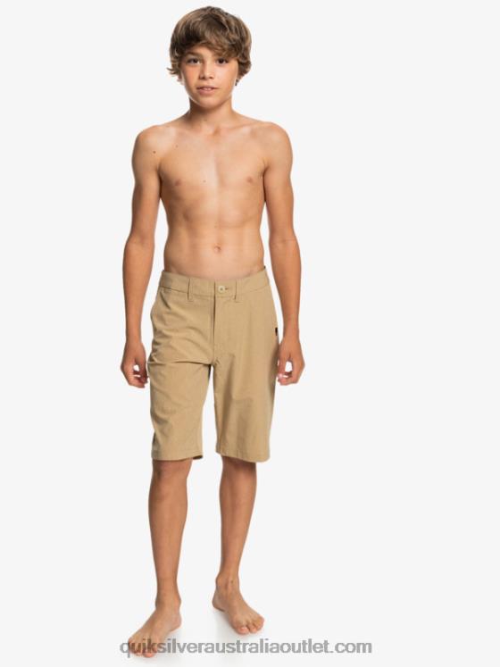 Quiksilver Boys 8-16 Union Heather Amphibian 19 Hybrid Shorts H2N4B2315 plage